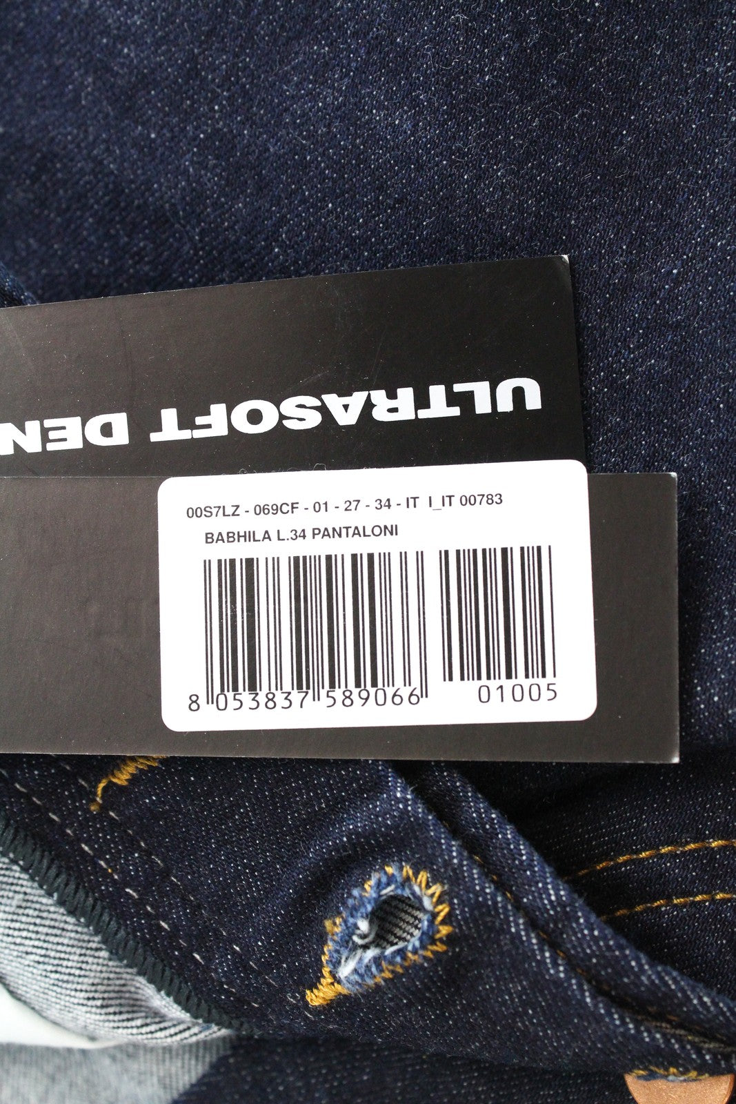 DIESEL Babhila 069CF Women's W27/L34 Blue Stretch Regular Slim Fit Jeans