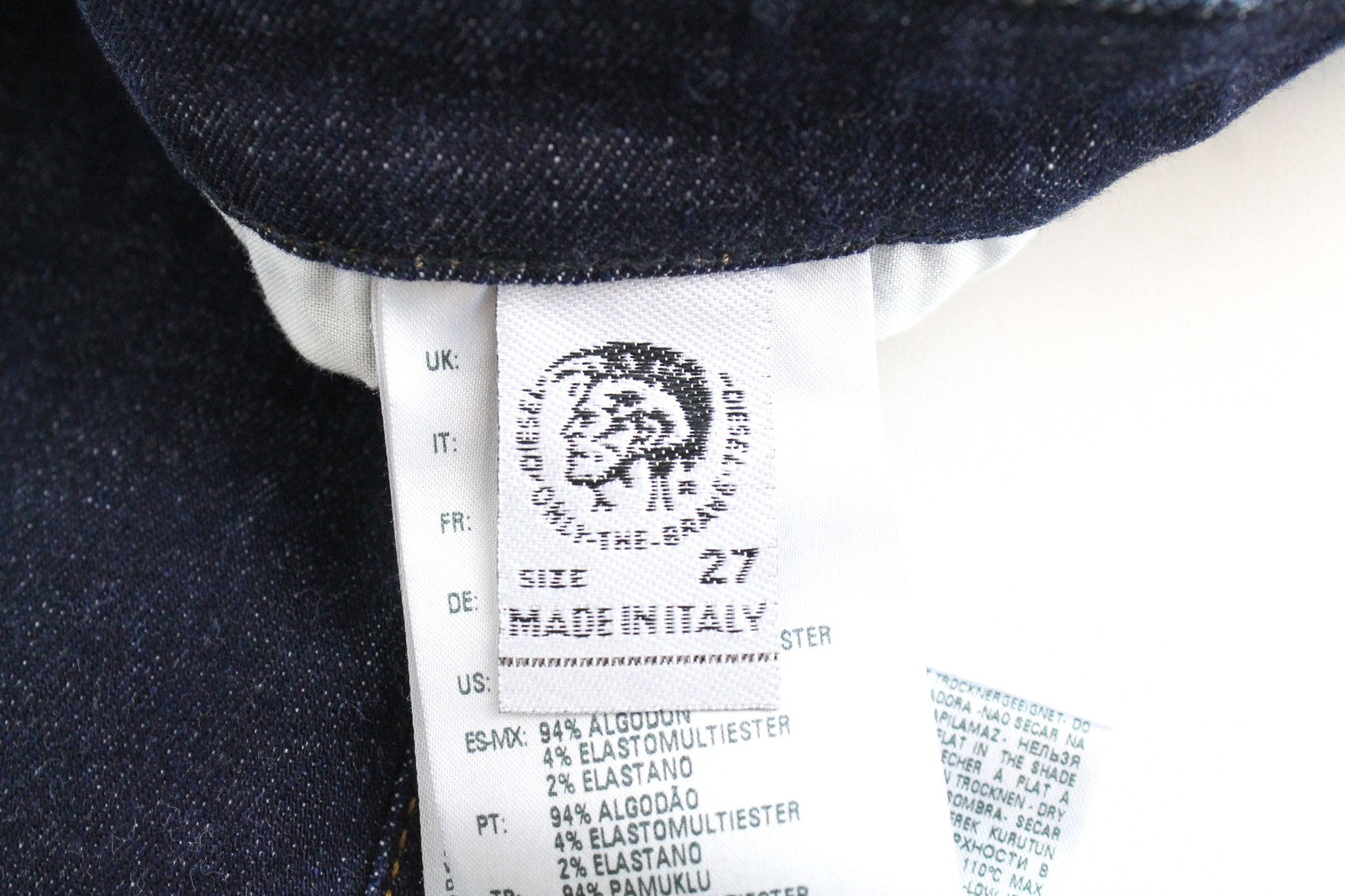 DIESEL Babhila 069CF Women's W27/L34 Blue Stretch Regular Slim Fit Jeans