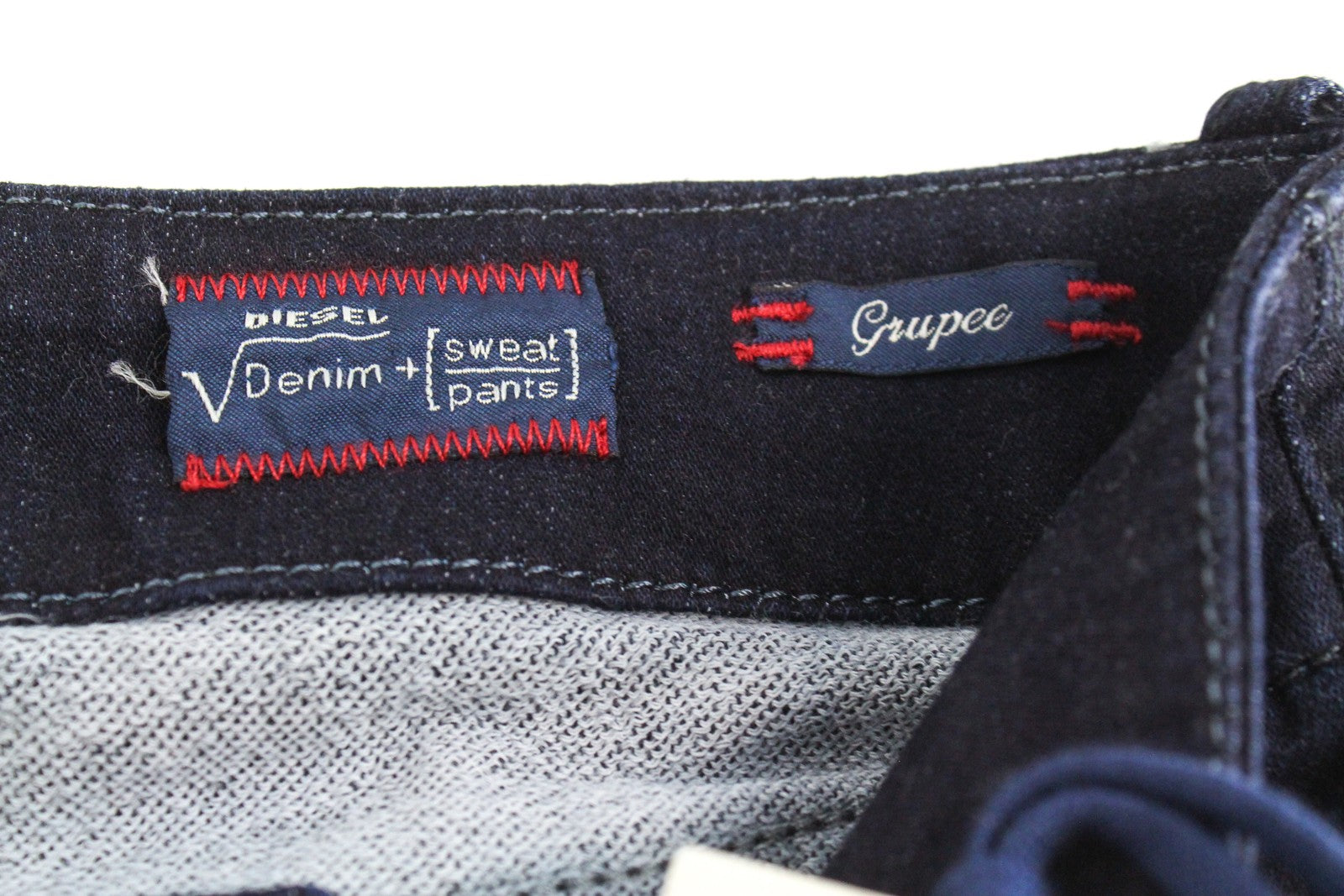 DIESEL Grupee-NE 0600V Women's W23 Slim Skinny Fit Blue Jogg Sweat Jeans