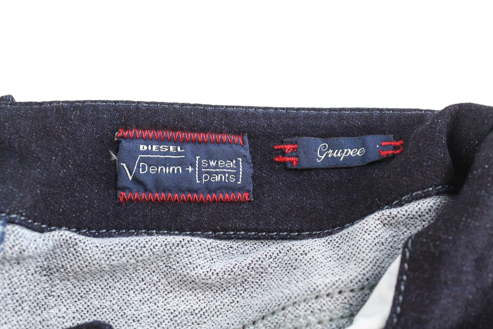 DIESEL Grupee-NE 0600V Women's W25 Dark Blue Skinny Fit Zipped Jogg Jeans