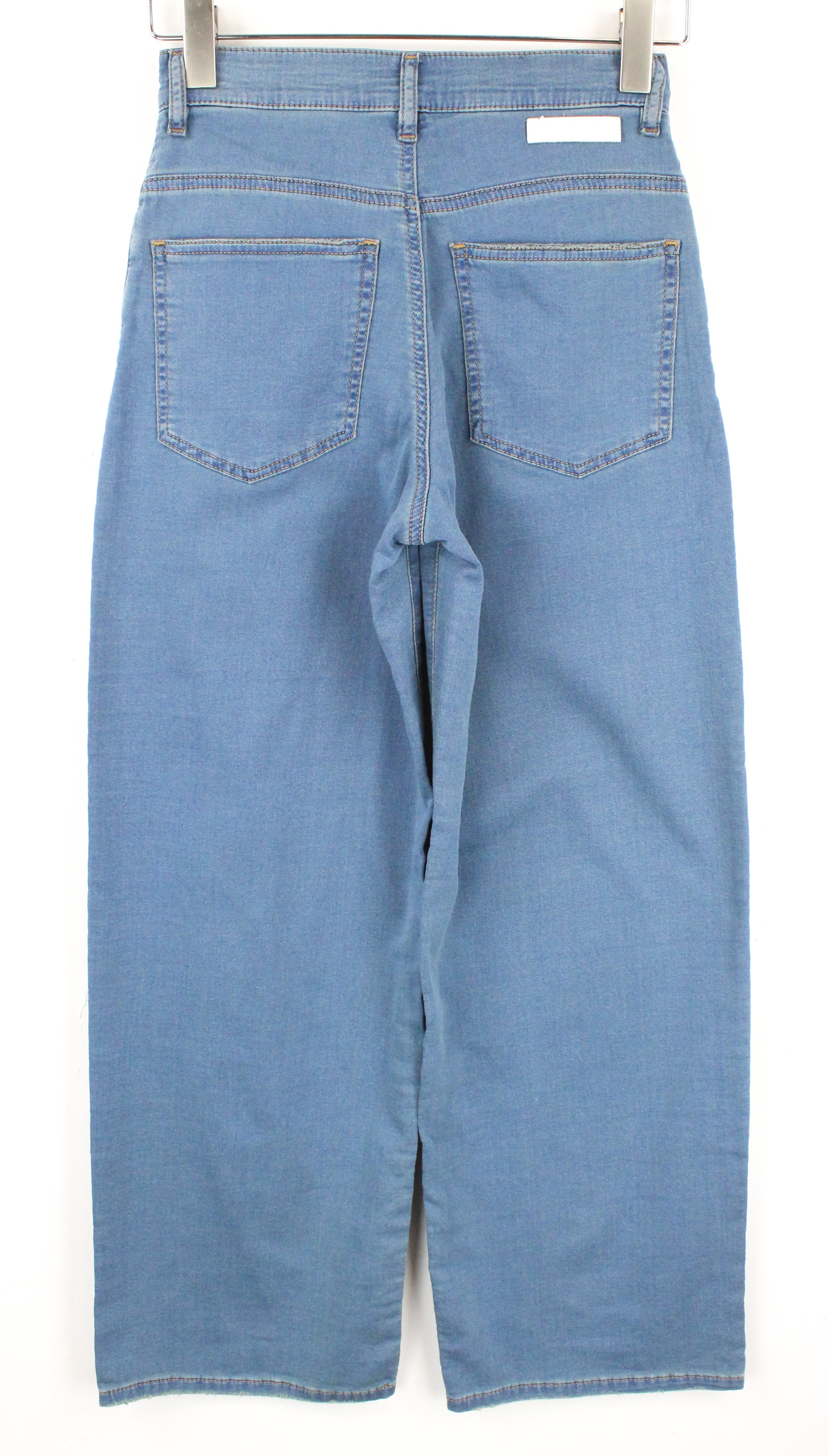 DIESEL Widee-NE 0699A Women's W25 Cropped Blue Straight Jogg Sweat Jeans