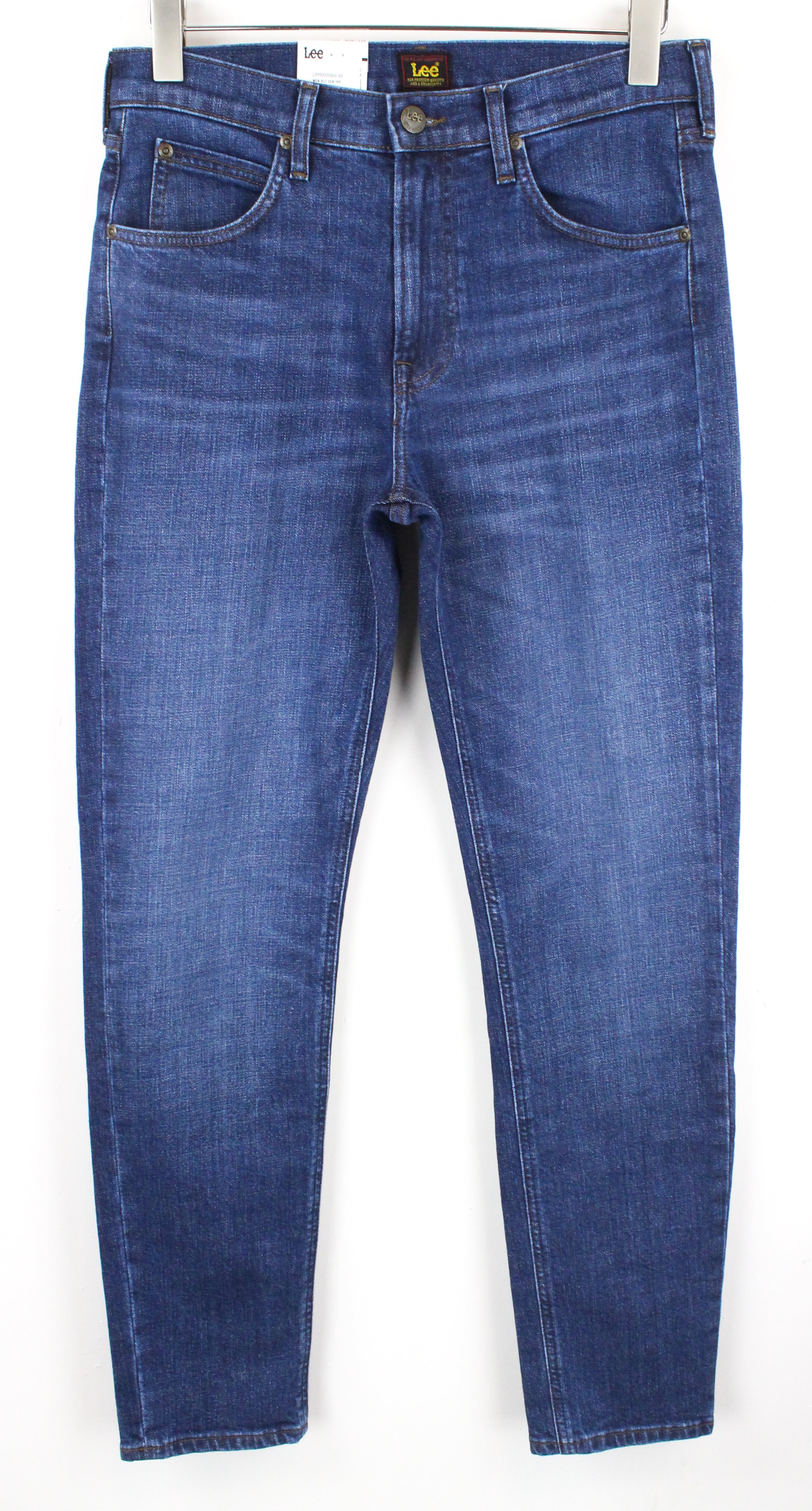 LEE Austin Men's W30/L32 Tapered Dark Blue Mid-Rise Stretch Regular Fit