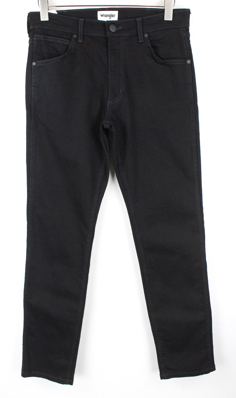 WRANGLER Greensboro Men's W30/L32 Black Straight Fit Jeans Stretch Regular