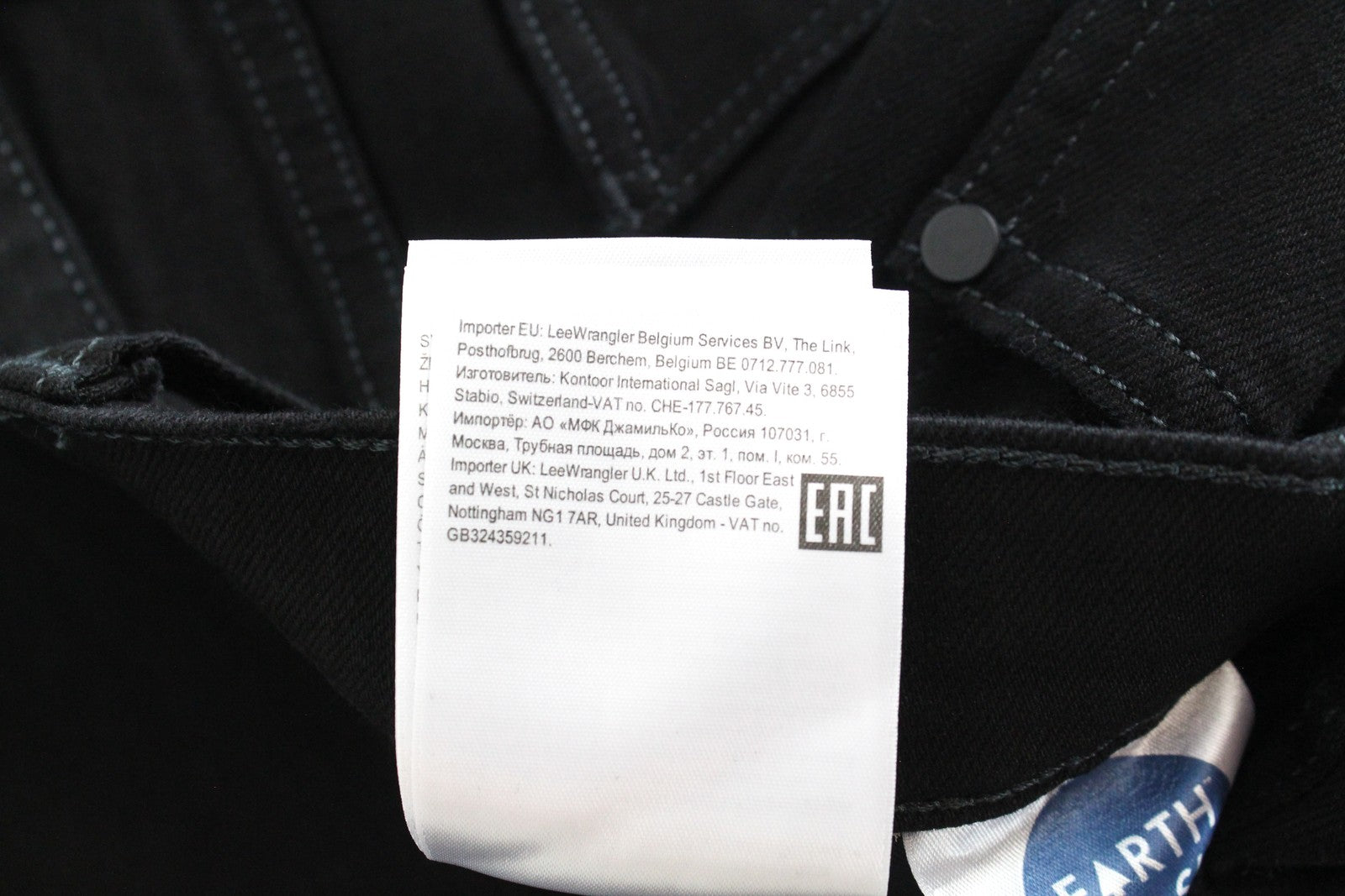 WRANGLER Greensboro Men's W30/L32 Black Straight Fit Jeans Stretch Regular