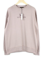 LEE Men's M Purple Storm Jersey Fleece Sweatshirt Crew Neck Loose Fit