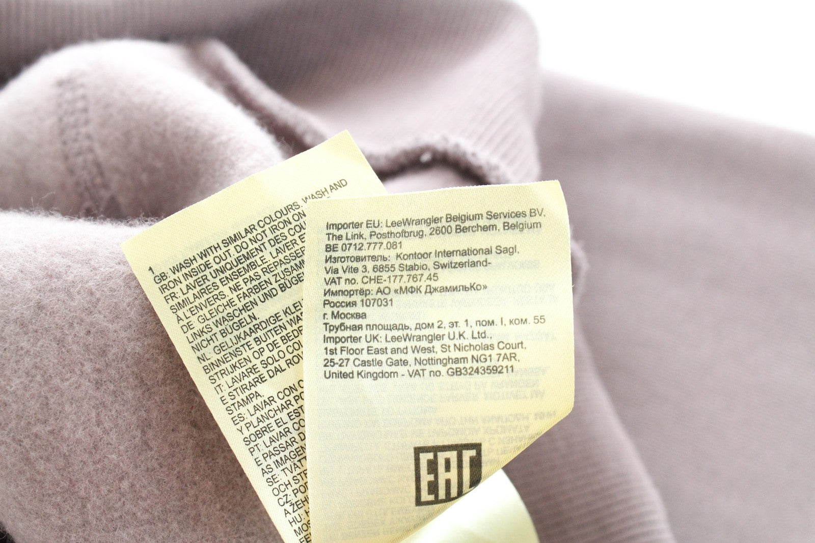 LEE Men's M Purple Storm Cotton Hoodie Workwear Style Fleece Loose Fit