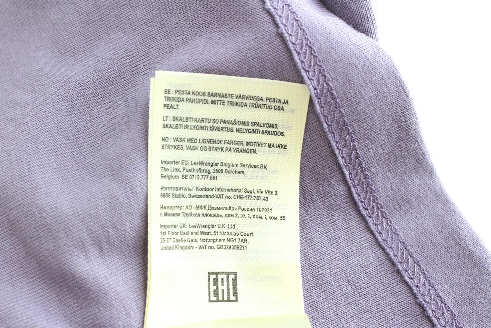 WRANGLER Men's M Purple Sage Slogan T-Shirt Cotton Jersey Graphic Print