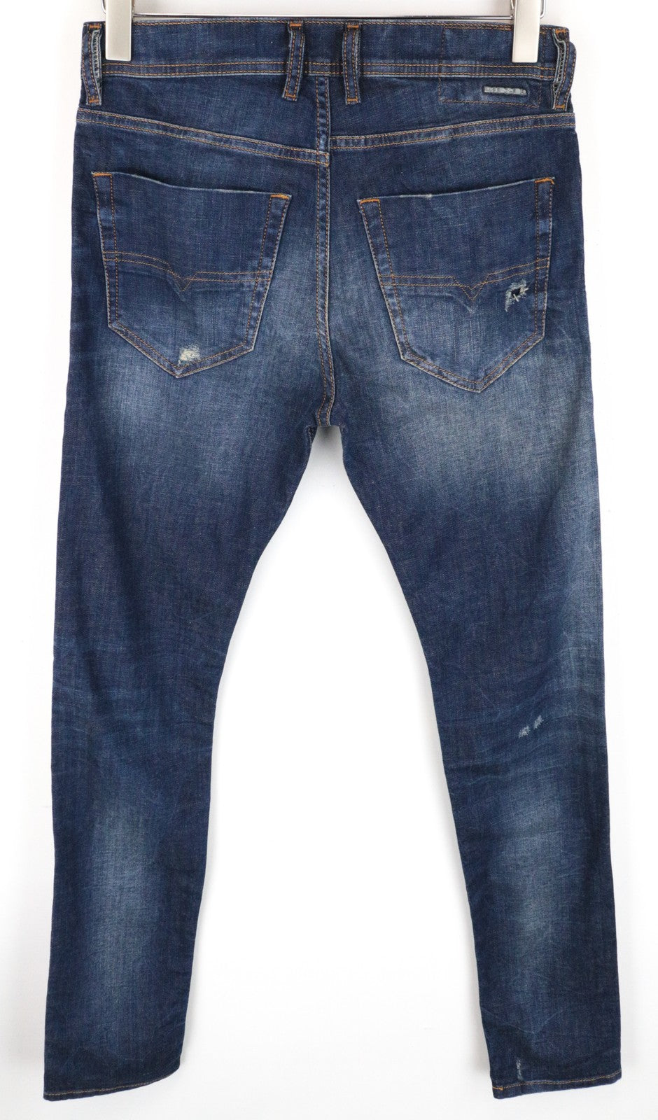 DIESEL Tepphar 084TX Men W28/L32 Slim Carrot Fit Blue Stretch Cotton Jeans
