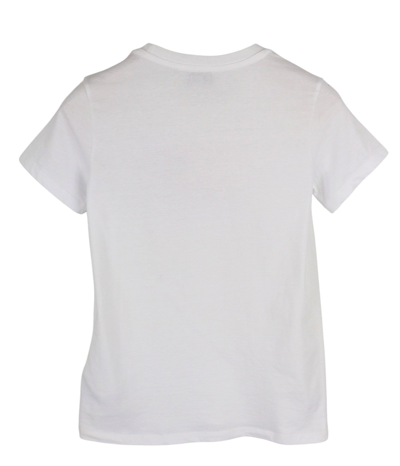 DIESEL T-Sily-B6 Women T-Shirt XS White Tricot Stretchy Cotton Short Sleeve