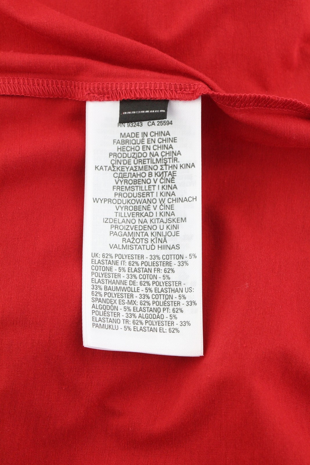 DIESEL Amtee-Freasty-HT04 Men T-Shirt M Red Tricot Logo Crew Neck Short Sleeve