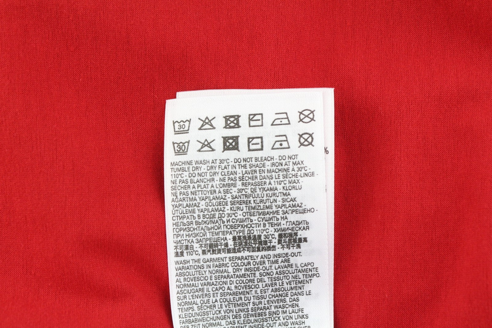 DIESEL Amtee-Freasty-HT04 Men T-Shirt M Red Tricot Logo Crew Neck Short Sleeve