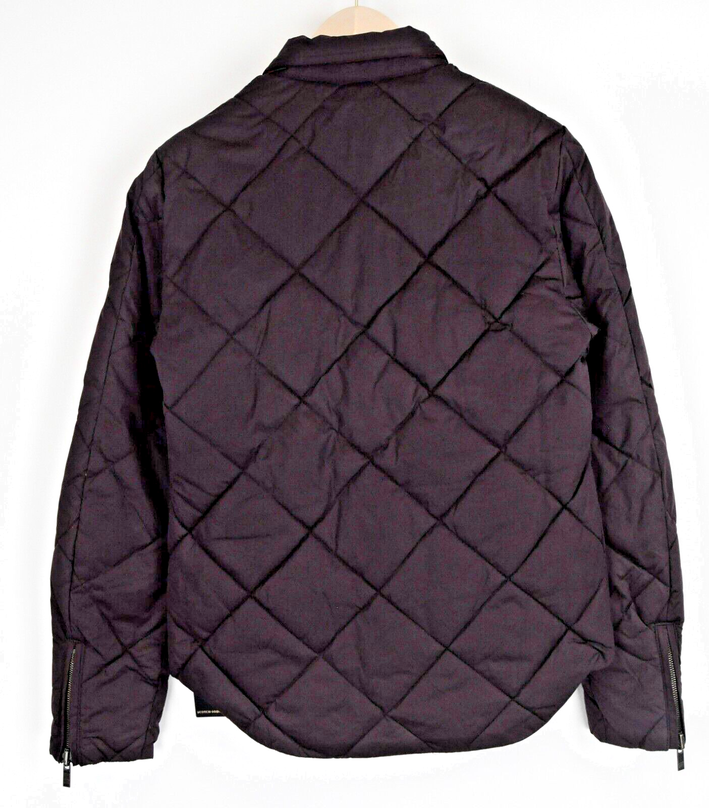 SCOTCH & SODA Mens Jacket S Red Patterned Reversible Quilted Snaps