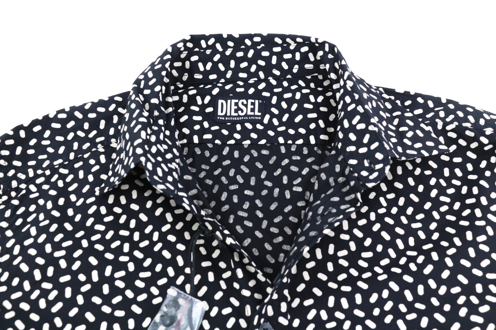 DIESEL S-Riley-Pills Mens Shirt M  Patterned Button Up Spread Neck RRP110