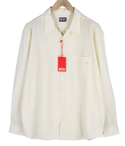 DIESEL S-Wooly Mens Shirt 2XL Wool  Button Up Pocket Notched Neck RRP€195