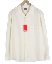 DIESEL S-Wooly Mens Shirt XL Wool  Button Up Pocket Notched Neck RRP€195