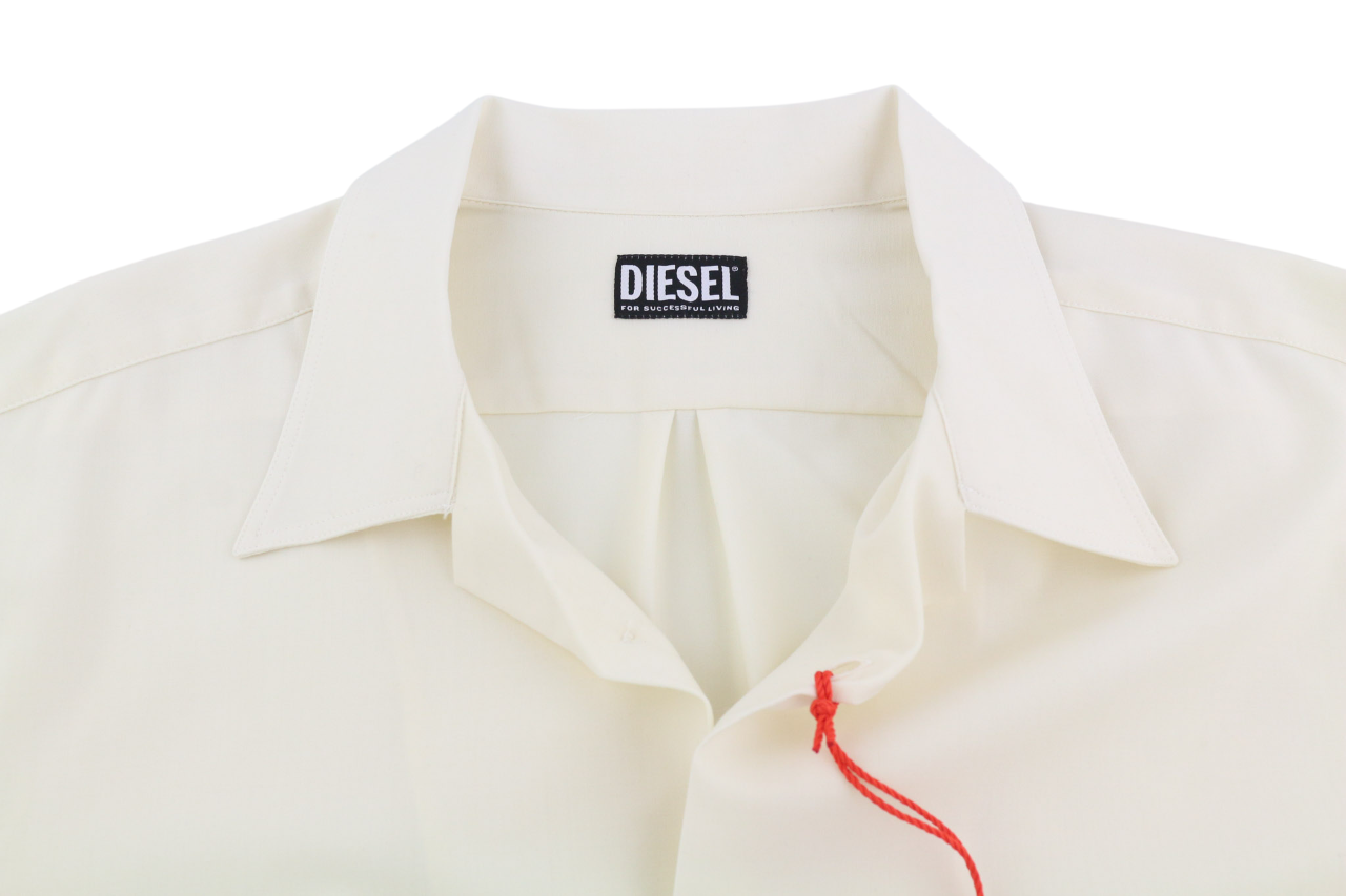 DIESEL S-Wooly Mens Shirt XL Wool  Button Up Pocket Notched Neck RRP€195