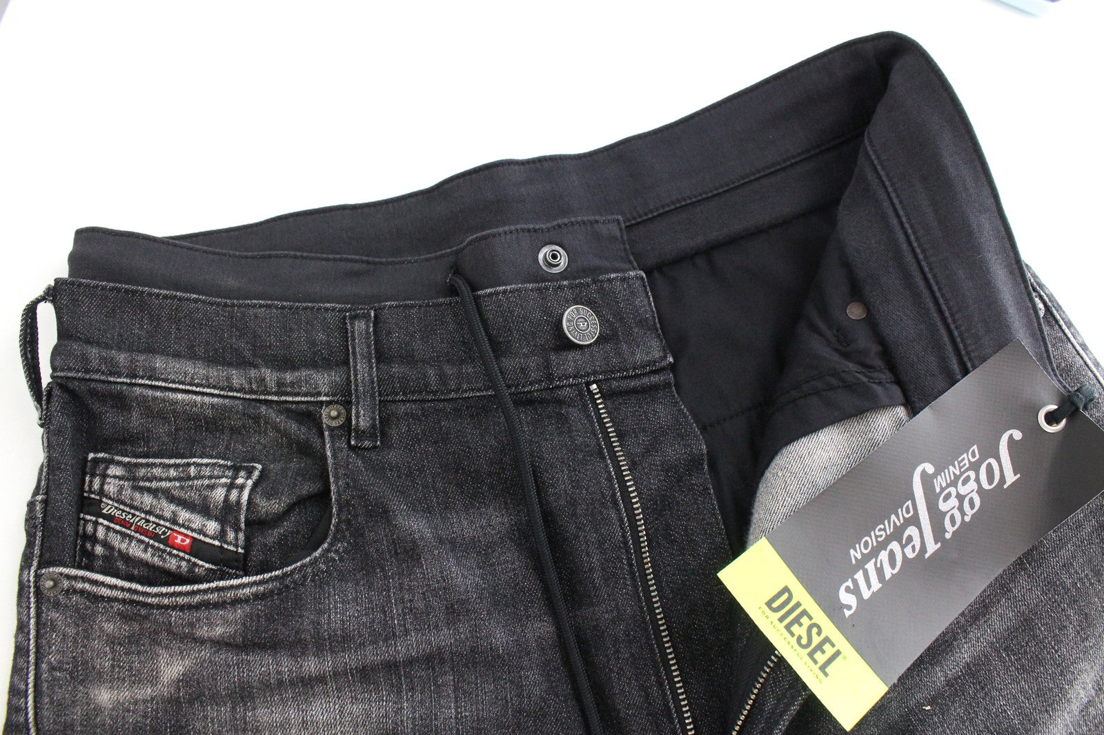 DIESEL D-Skint-RX-NE 069PC Men's Jeans W32 Jogg Baggy Grey Cotton Stretch