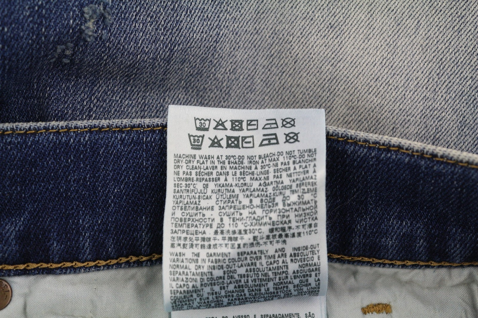 DIESEL D-Fining 009RS Mens Jeans W30/L30 Tapered Leg Stretch Washed Blue