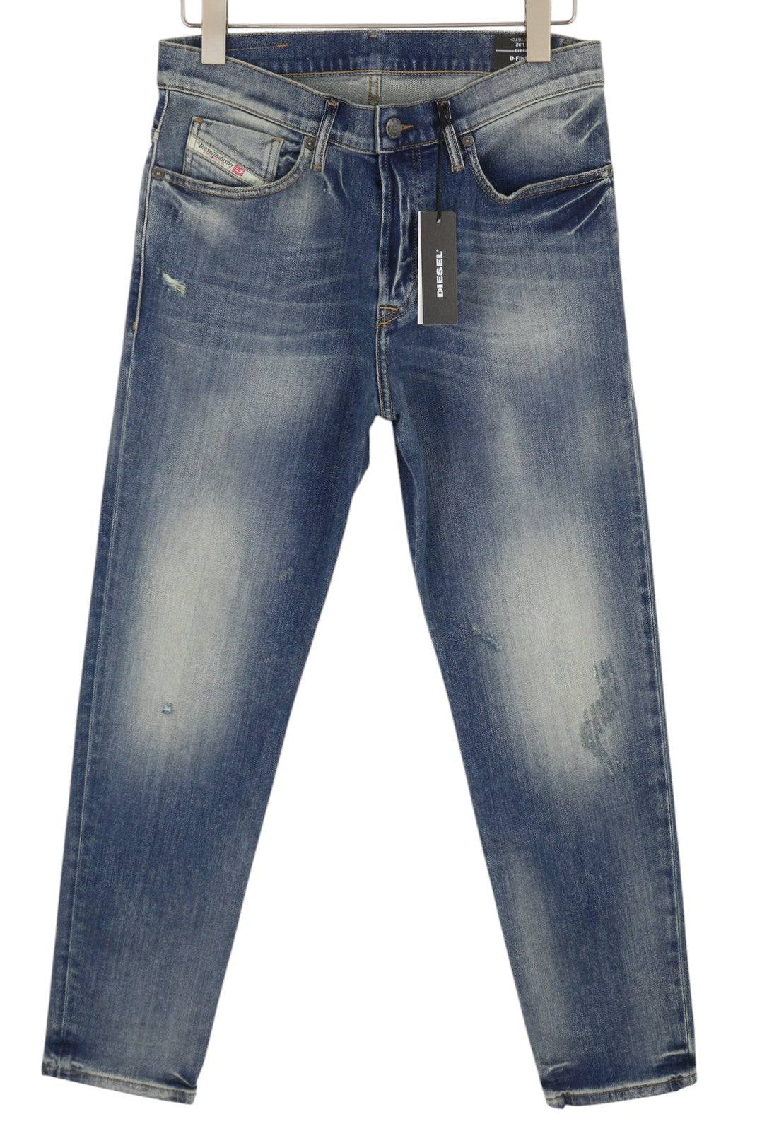 DIESEL D-Fining 009RS Mens Jeans W30/L32 Tapered Leg Stretch Washed Blue