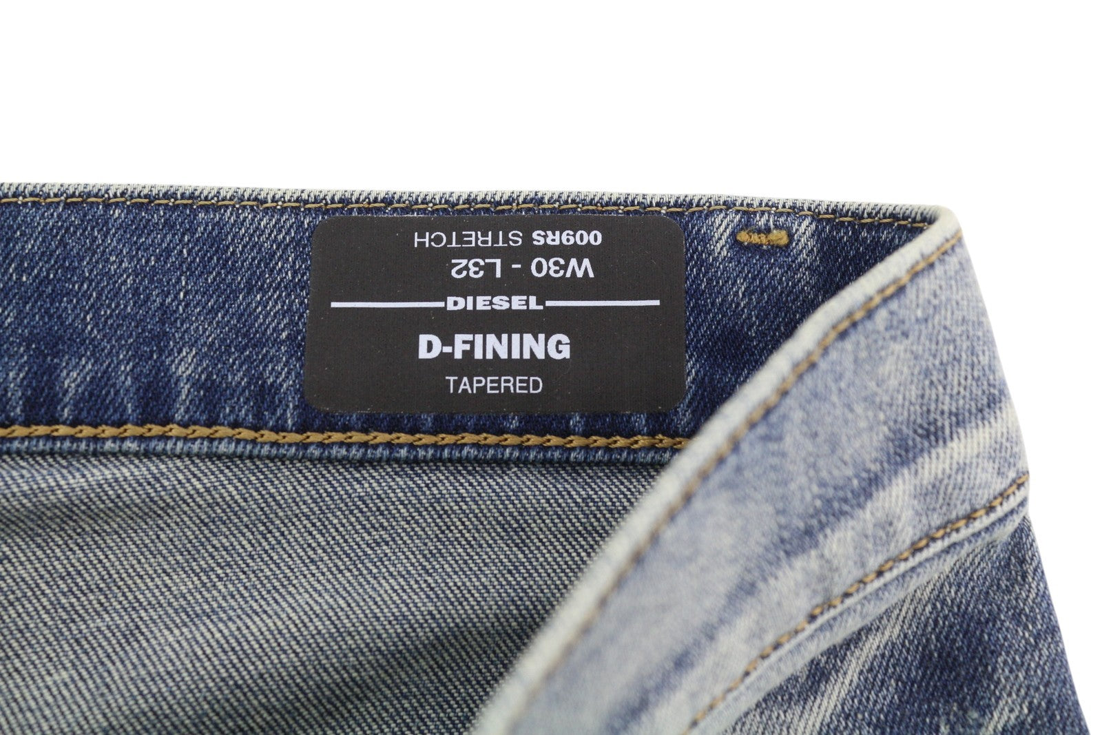 DIESEL D-Fining 009RS Mens Jeans W30/L32 Tapered Leg Stretch Washed Blue