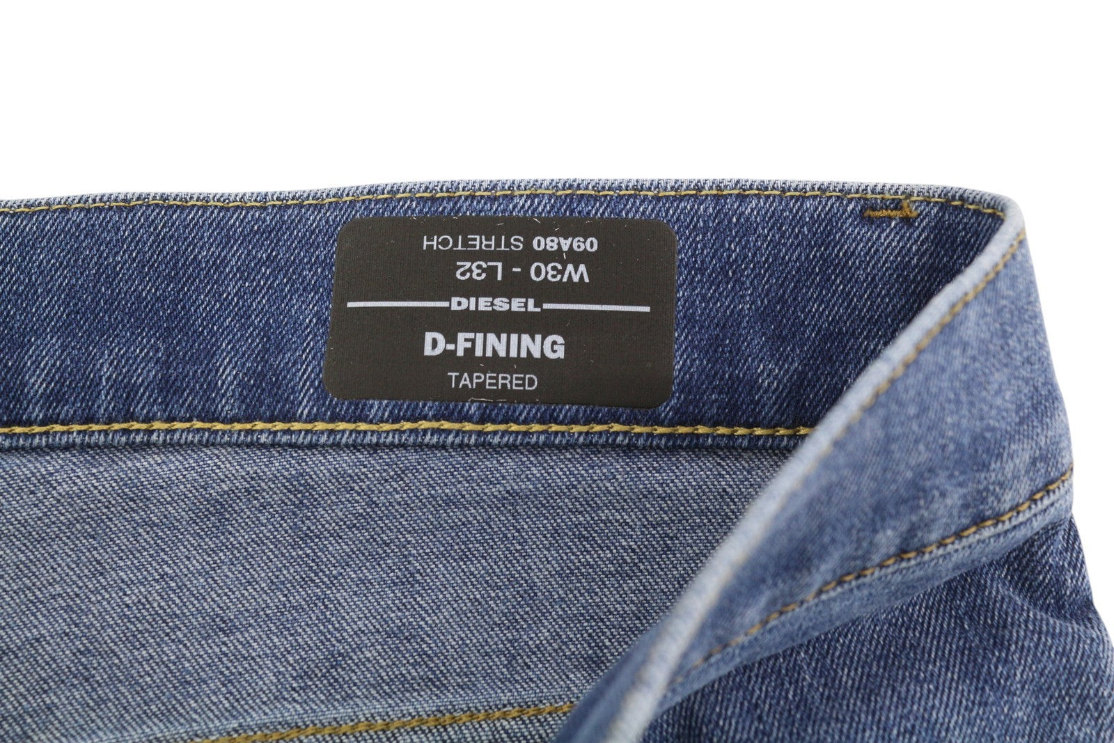 DIESEL D-Fining 09A80 Mens Jeans W30/L32 Tapered  Stretch Buttoned Washed