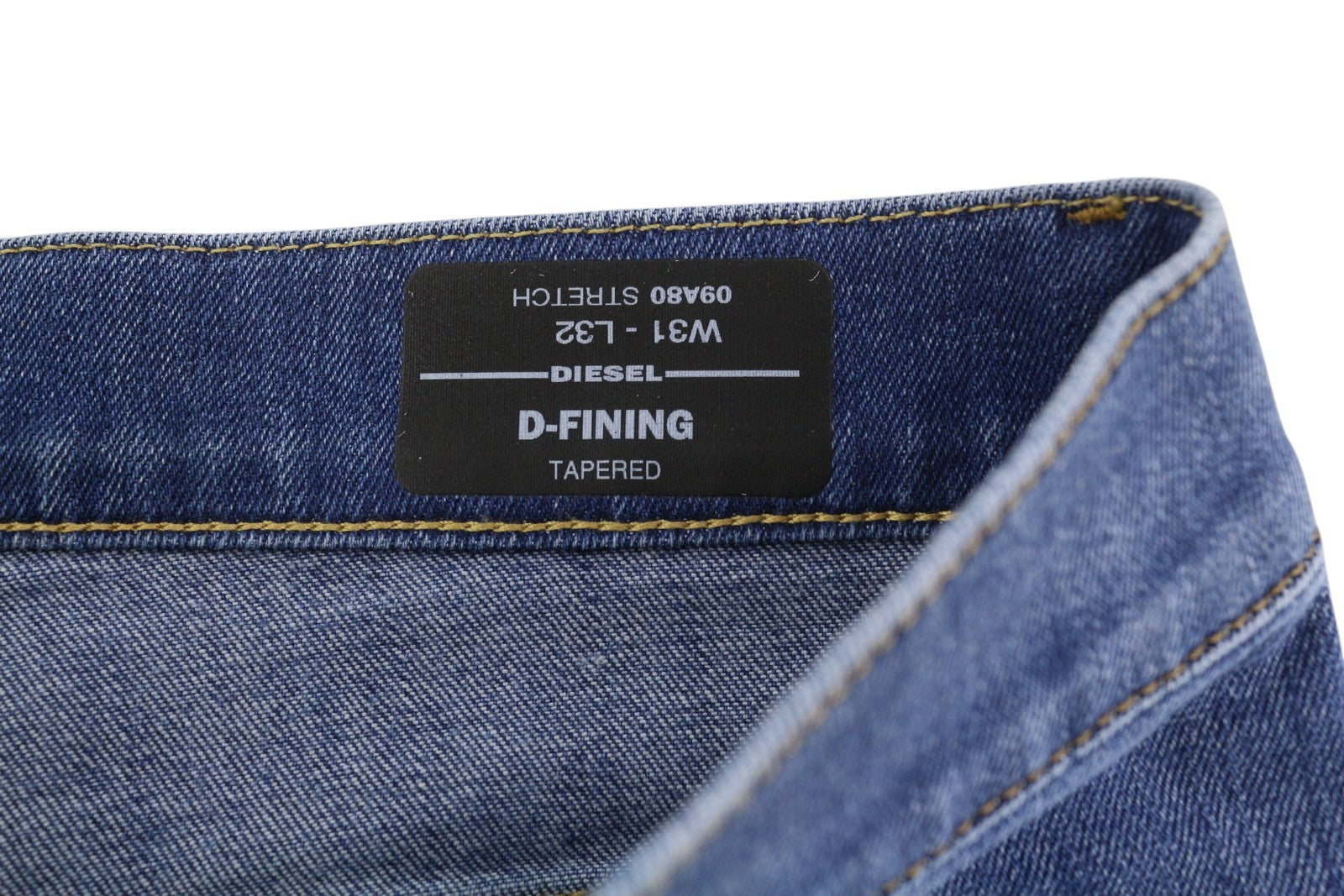 DIESEL D-Fining 09A80 Mens Jeans W31/L32 Tapered  Stretch Buttoned Washed