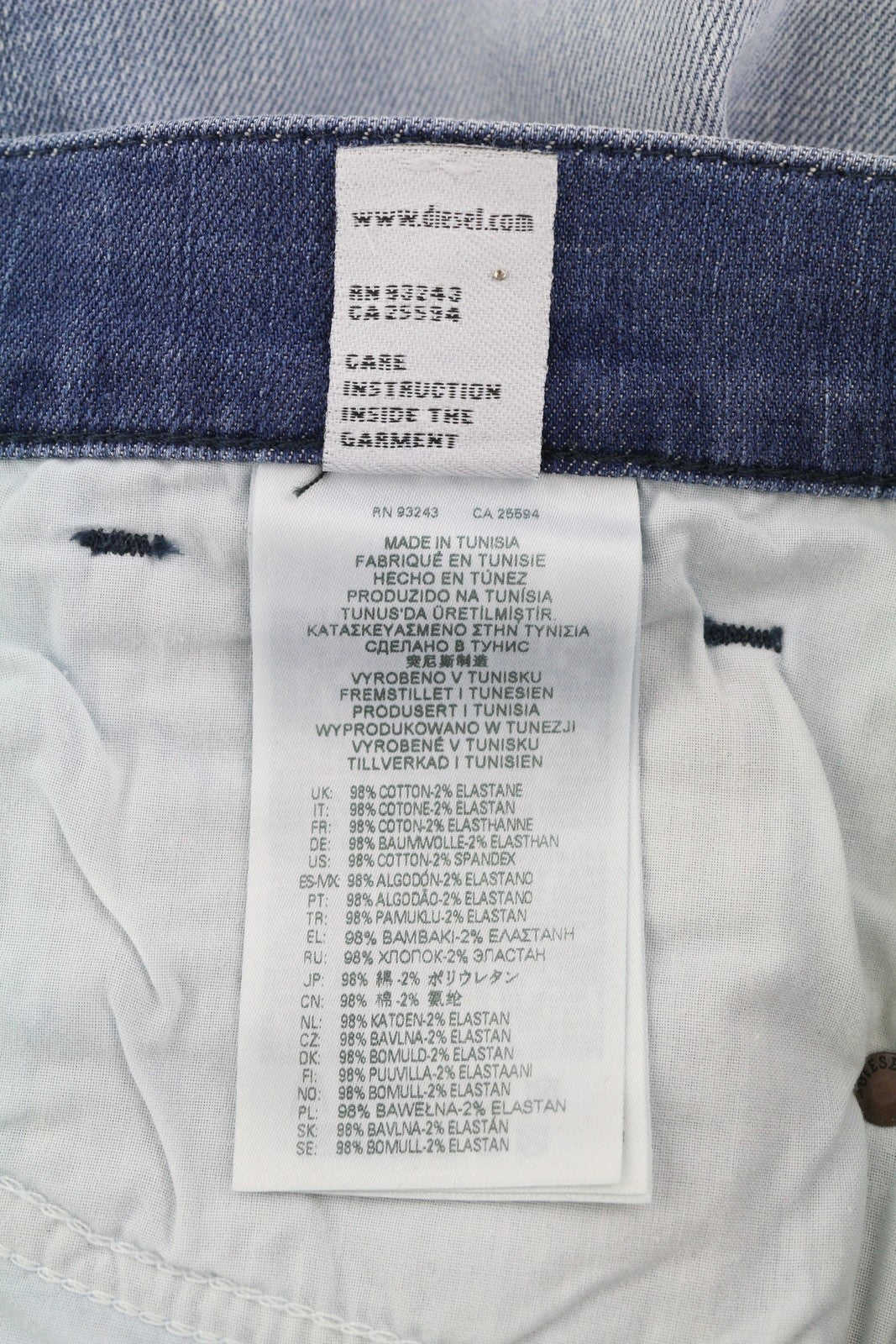 DIESEL D-Fining 009NS Mens Jeans W31/L32 Tapered  Stretch Buttoned Washed