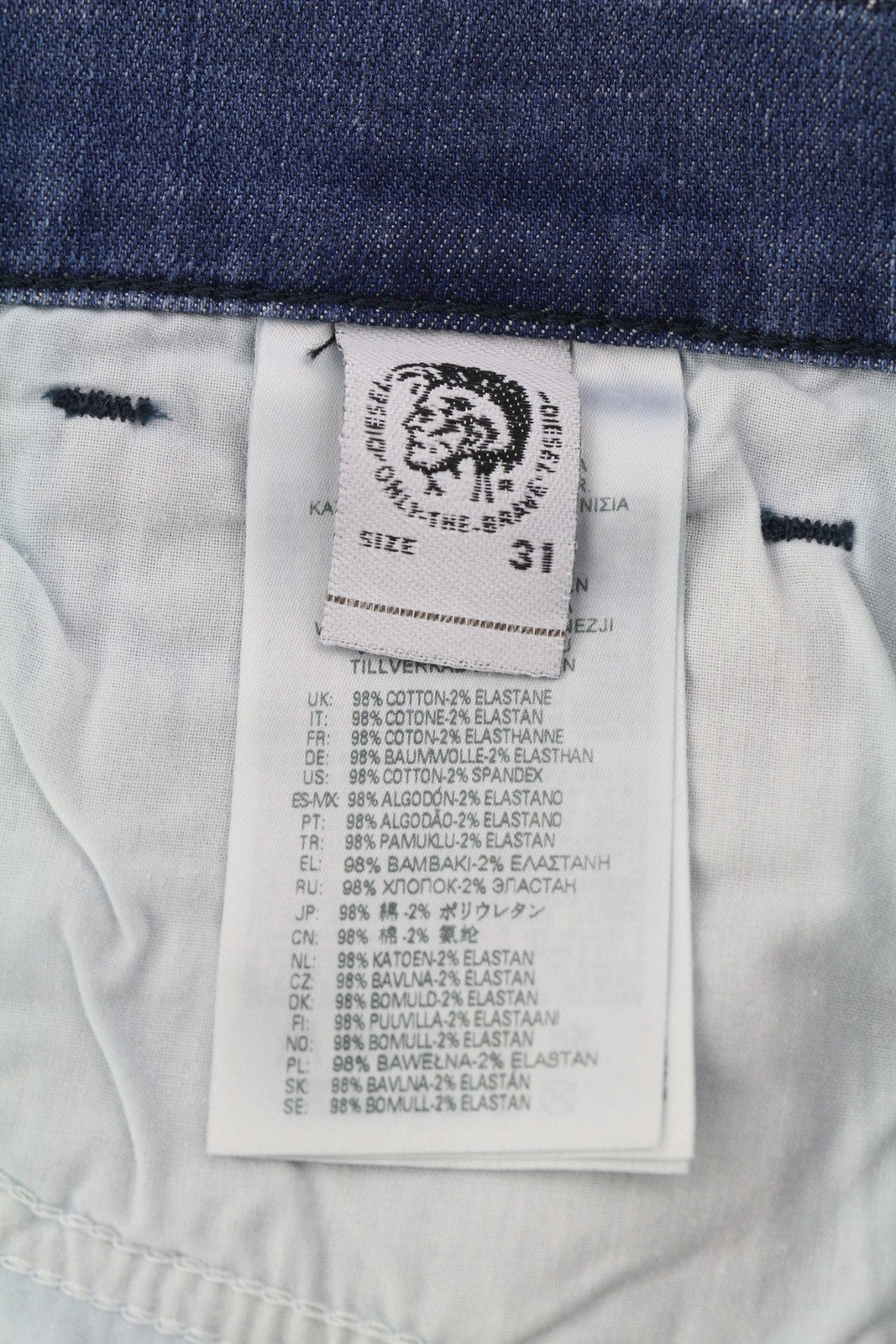 DIESEL D-Fining 009NS Mens Jeans W31/L32 Tapered  Stretch Buttoned Washed