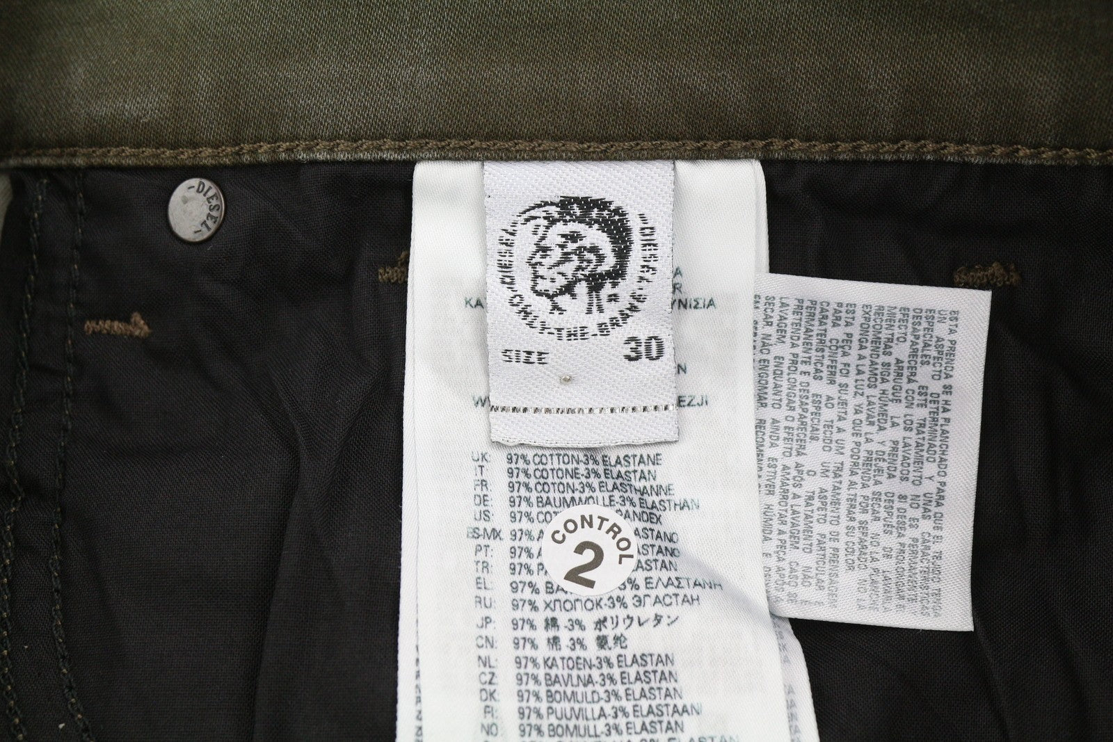 DIESEL D-Fining 0699P Mens Jeans W30/L32 Tapered  Stretch Washed Dark Brown