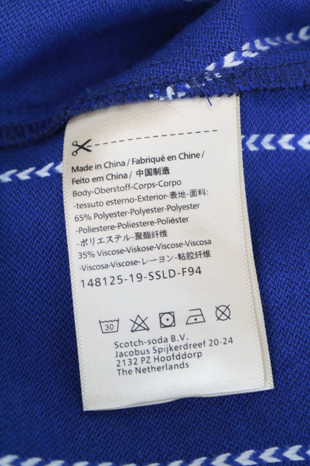 SCOTCH & SODA Ams Blauw Women's Jumpsuit XL Blue Striped One Piece RRP€179