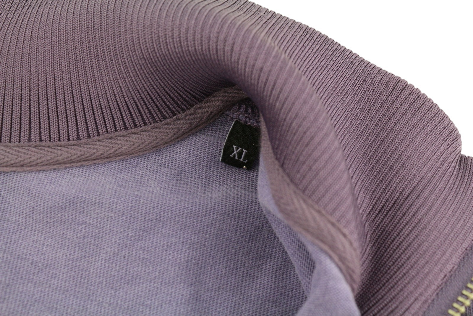 DIESEL S-Aragon Mens Sweatshirt XL Purple Pullover Half Zip Drawstring RRP€175