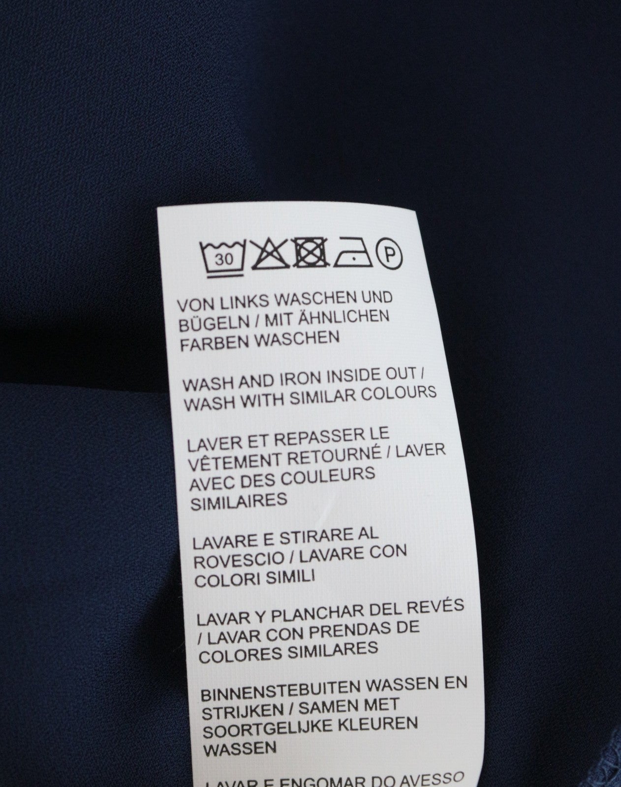 ZALANDO Women's Blouse XS Navy Sleeveless Round Neck Lightweight