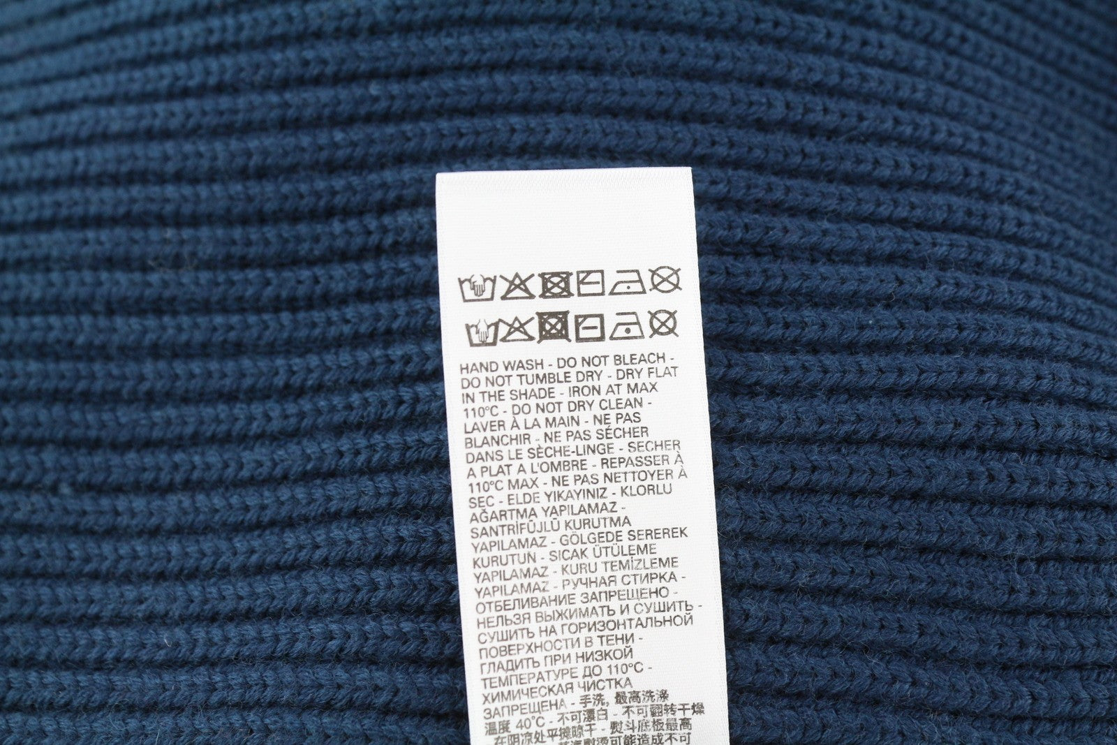 DIESEL K-Birmin Mens Jumper L Blue Pullover Crew Neck Knitted Wool Stretch