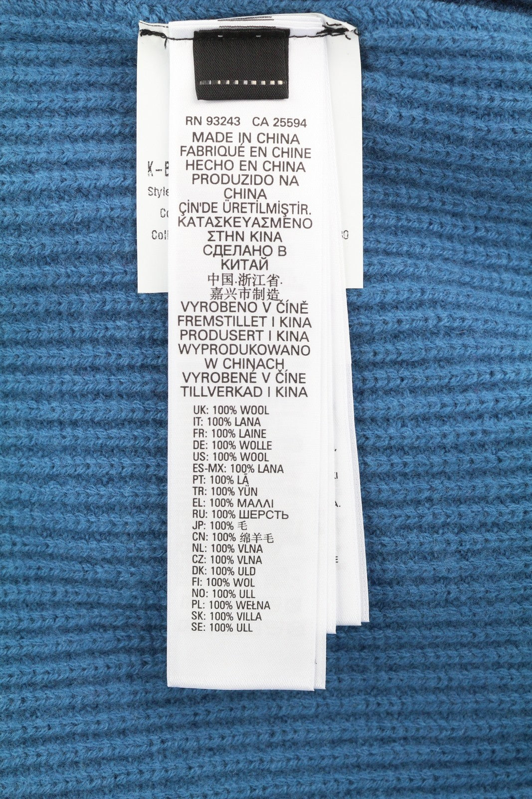 DIESEL K-Birmin Mens Jumper L Blue Pullover Crew Neck Knitted Wool Stretch