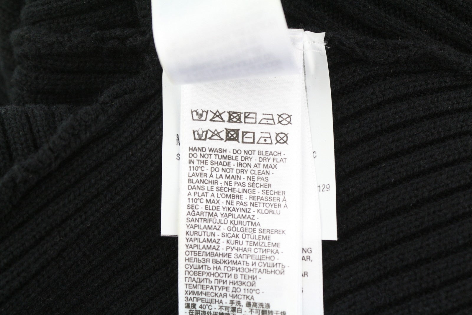 DIESEL M-Sylvania Womens Jumper S Black Wool  Knit Belted Cut-Out RRP€195