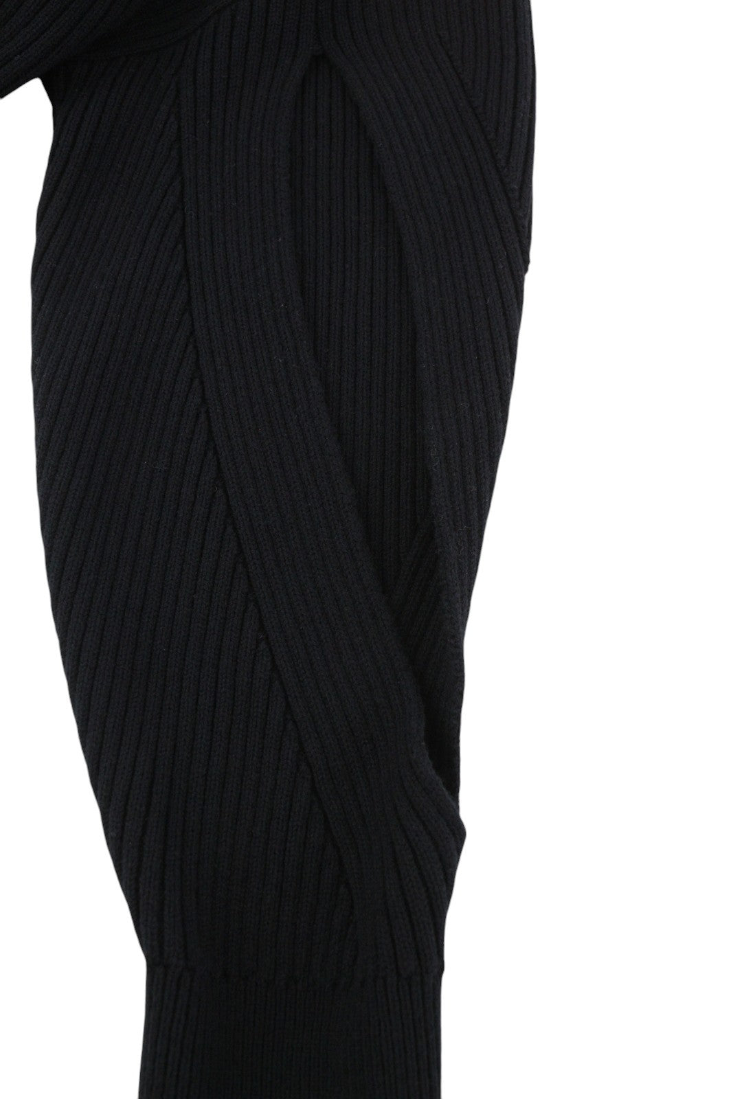 DIESEL M-Sylvania Womens Jumper S Black Wool  Knit Belted Cut-Out RRP€195