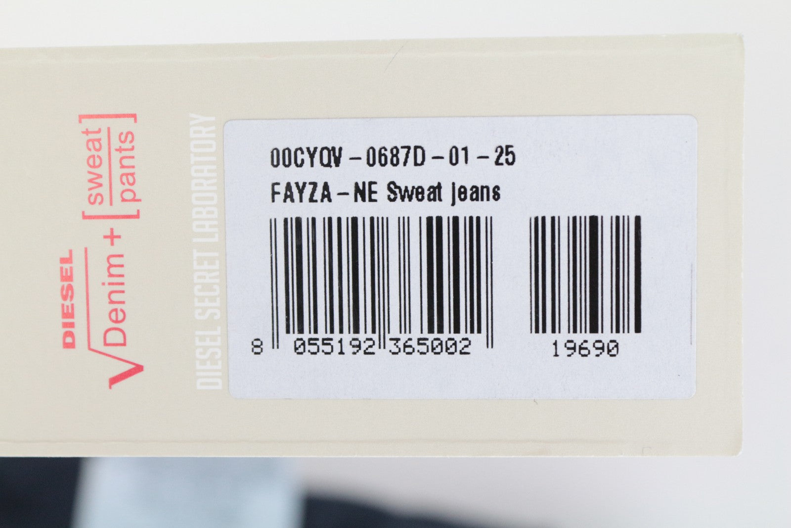 DIESEL Fayza-Ne 0687D Women's Jeans W25 Jogg Boyfriend Blue Cotton Stretch