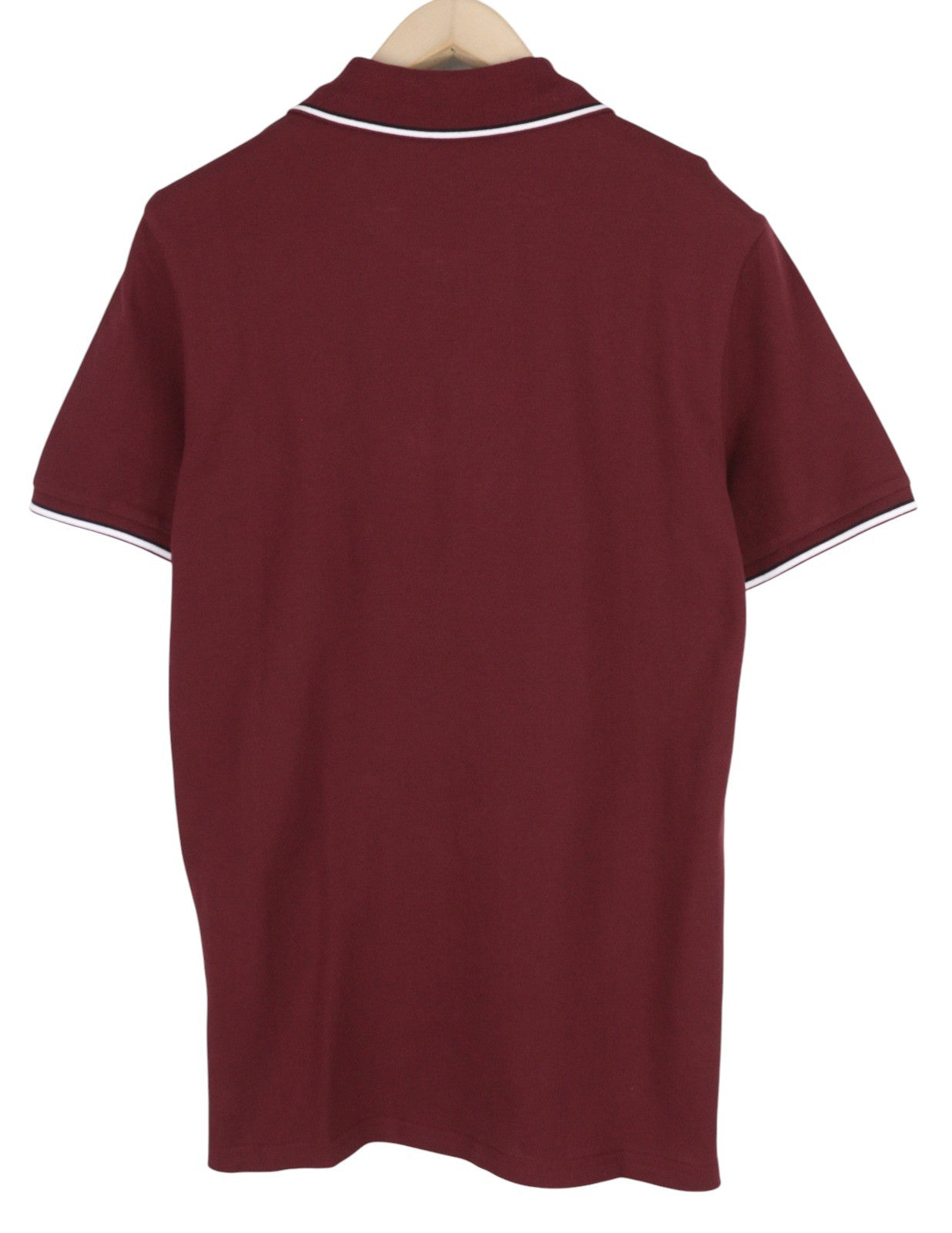 DIESEL T-Smith-D Mens T-Shirt M Short Sleeve Polo Neck Cotton Burgundy RRP€100