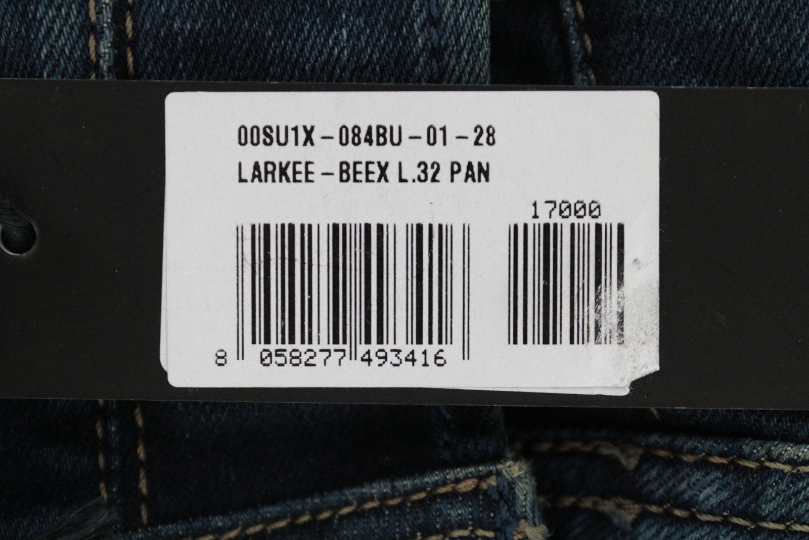 DIESEL Larkee-Beex 084BU Men's Jeans W28/L32 Regular Tapered Blue Washed