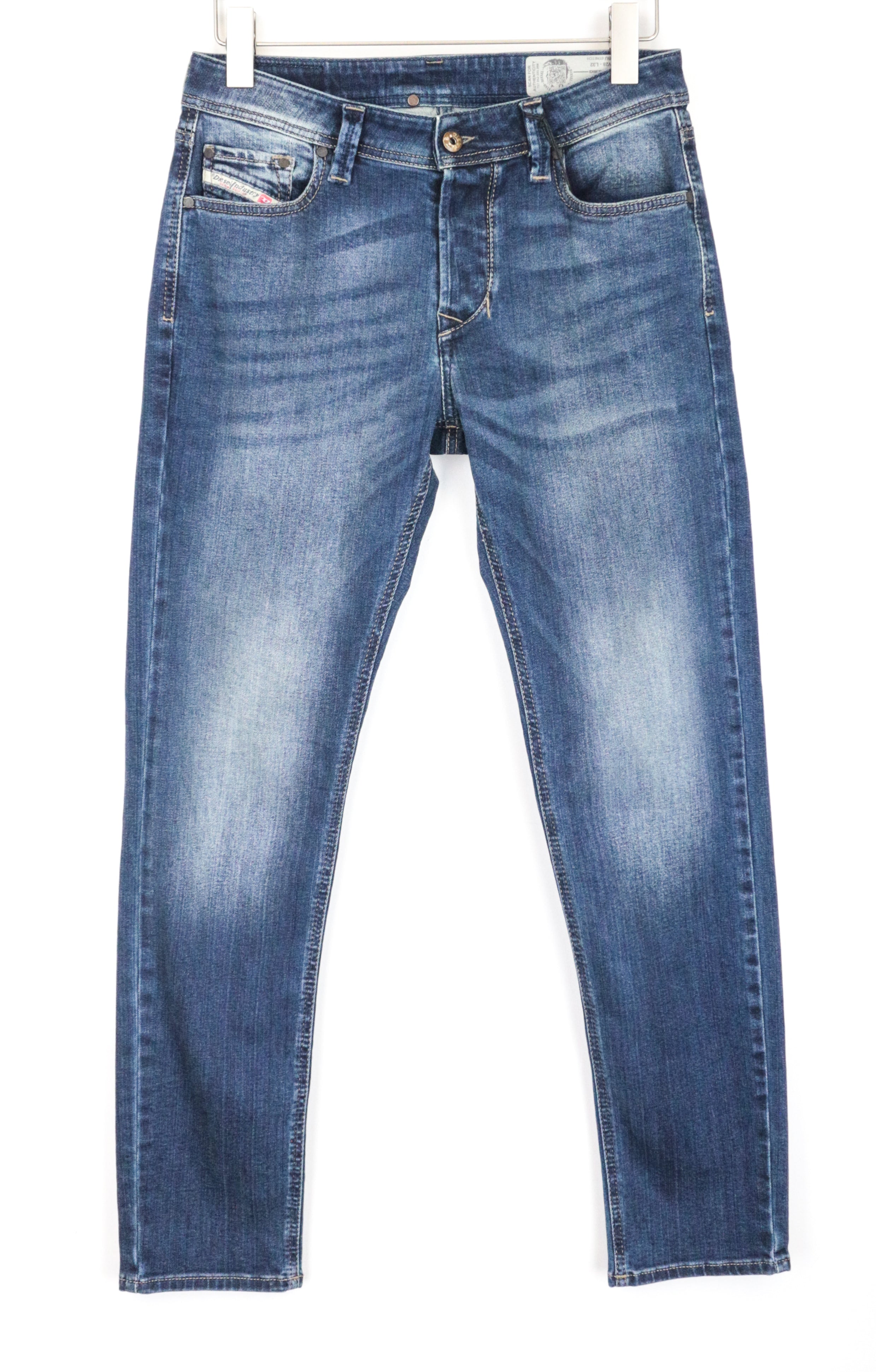 DIESEL Larkee-Beex 084BU Men's Jeans W28/L32 Regular Tapered Blue Cotton