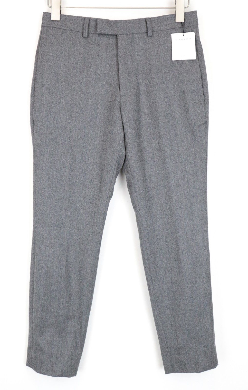 SANDRO Men's Trousers 36 Grey Wool Pleated Front Classic RRP€225