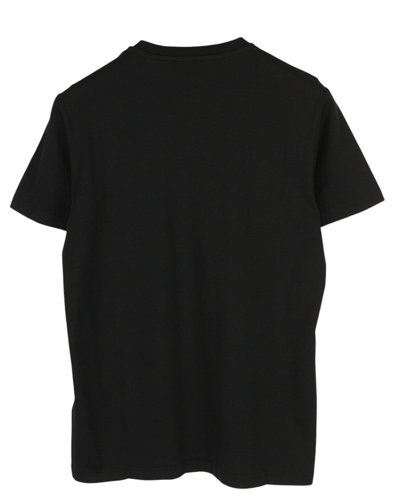 DIESEL T-Diegos-B13 Men T-Shirt S Black Tricot Stretch Crew Collar Short Sleeve