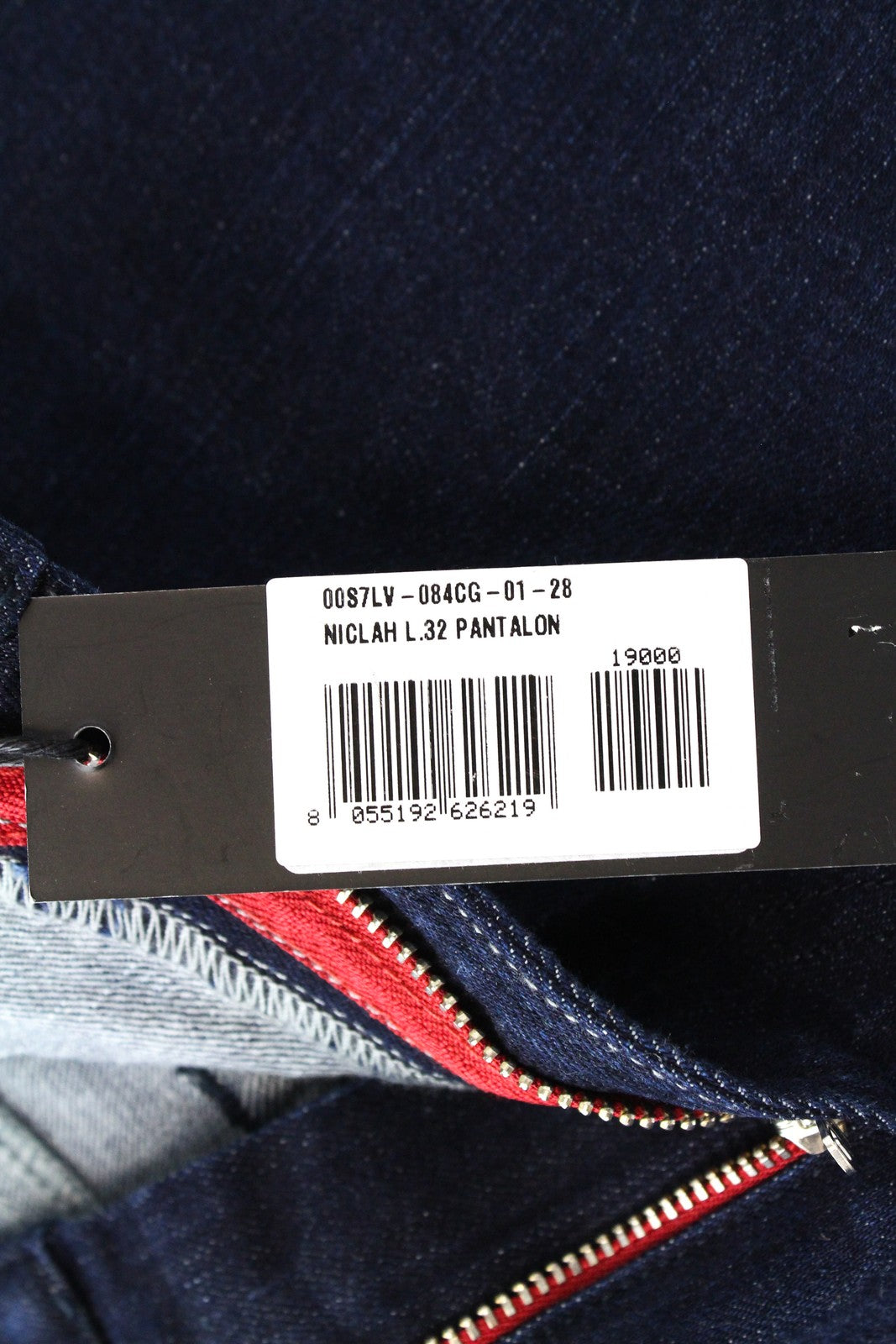 DIESEL Niclah 084CG Women's Jeans W28/L32 Straight Fit Blue Stretch Denim