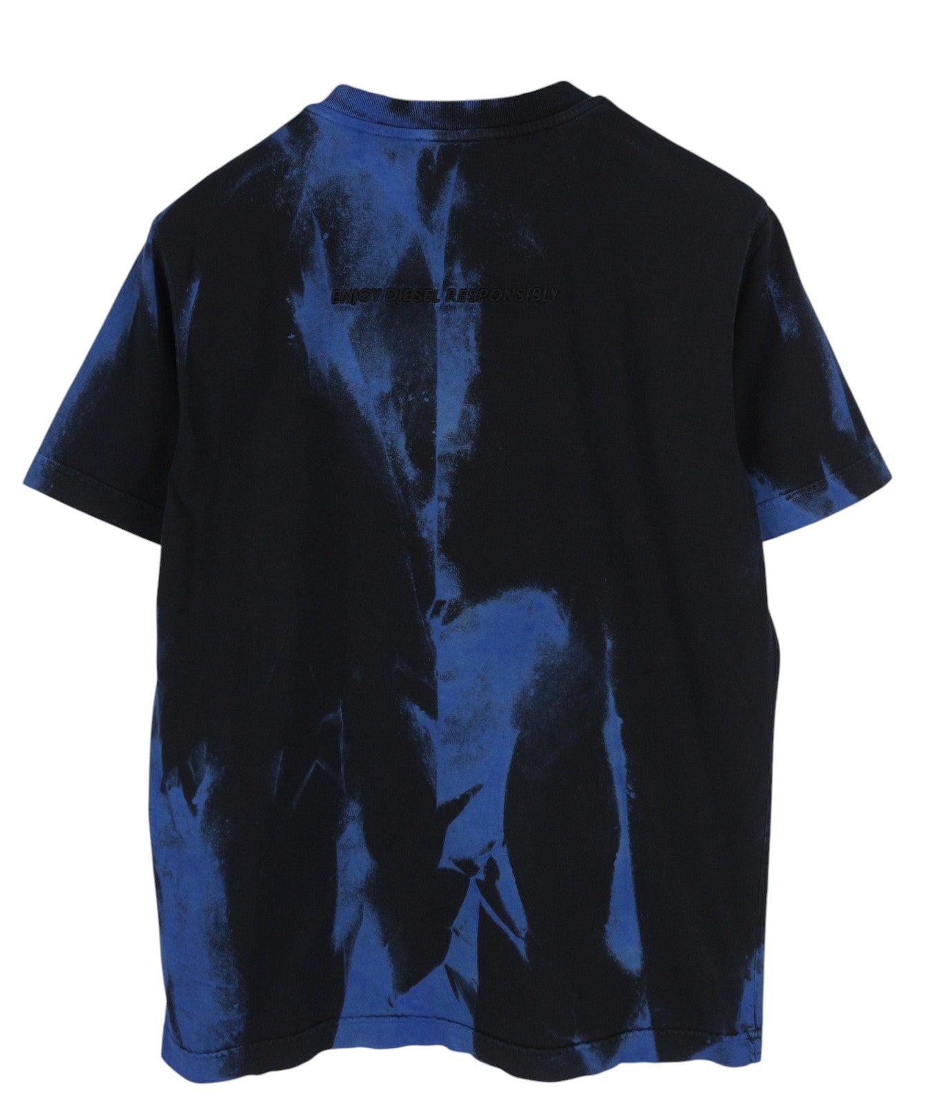 DIESEL T-Just-B84 Men T-Shirt S Black Tricot Stretchy Crew Collar RRP€150