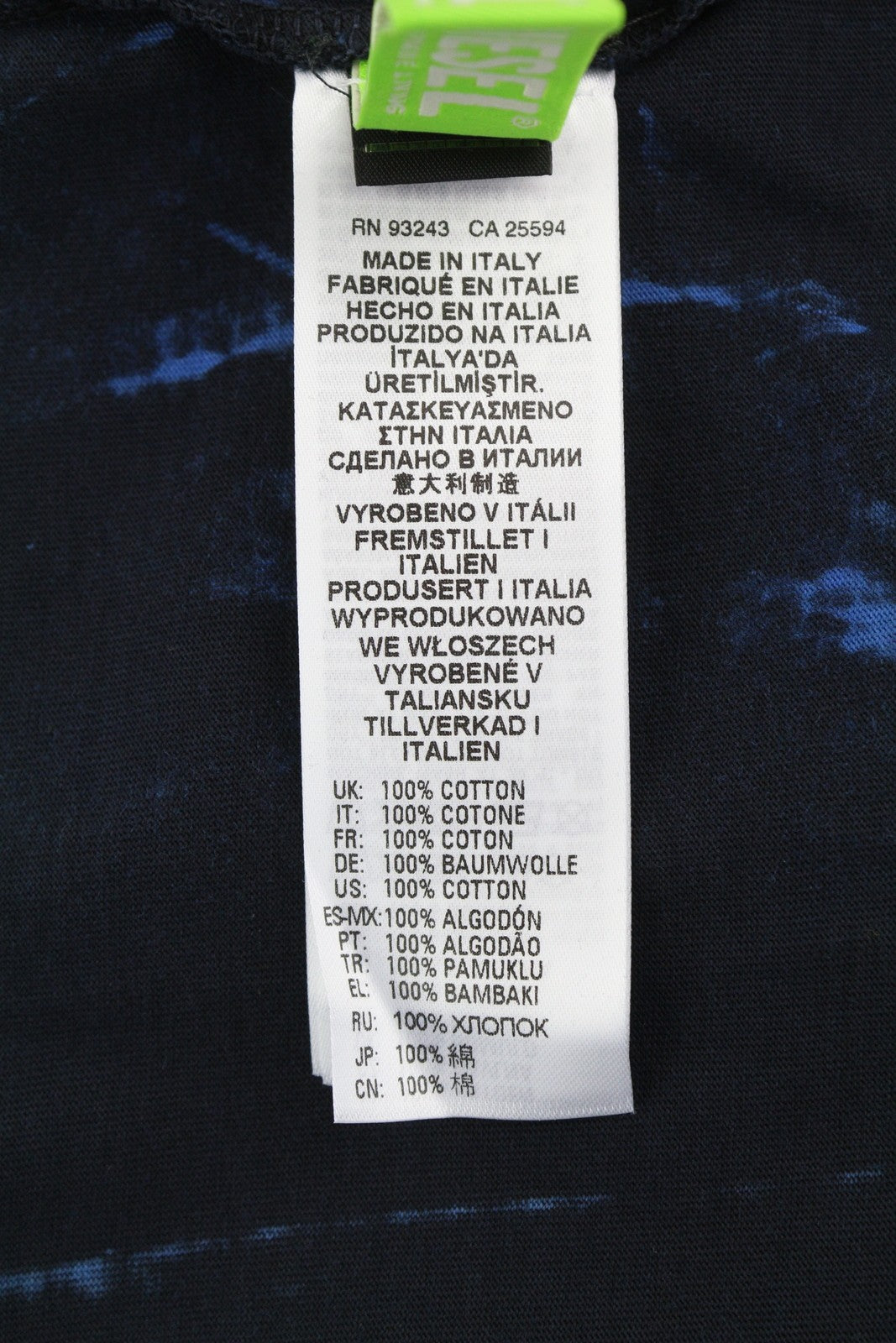 DIESEL T-Just-B84 Men T-Shirt S Black Tricot Stretchy Crew Collar RRP€150