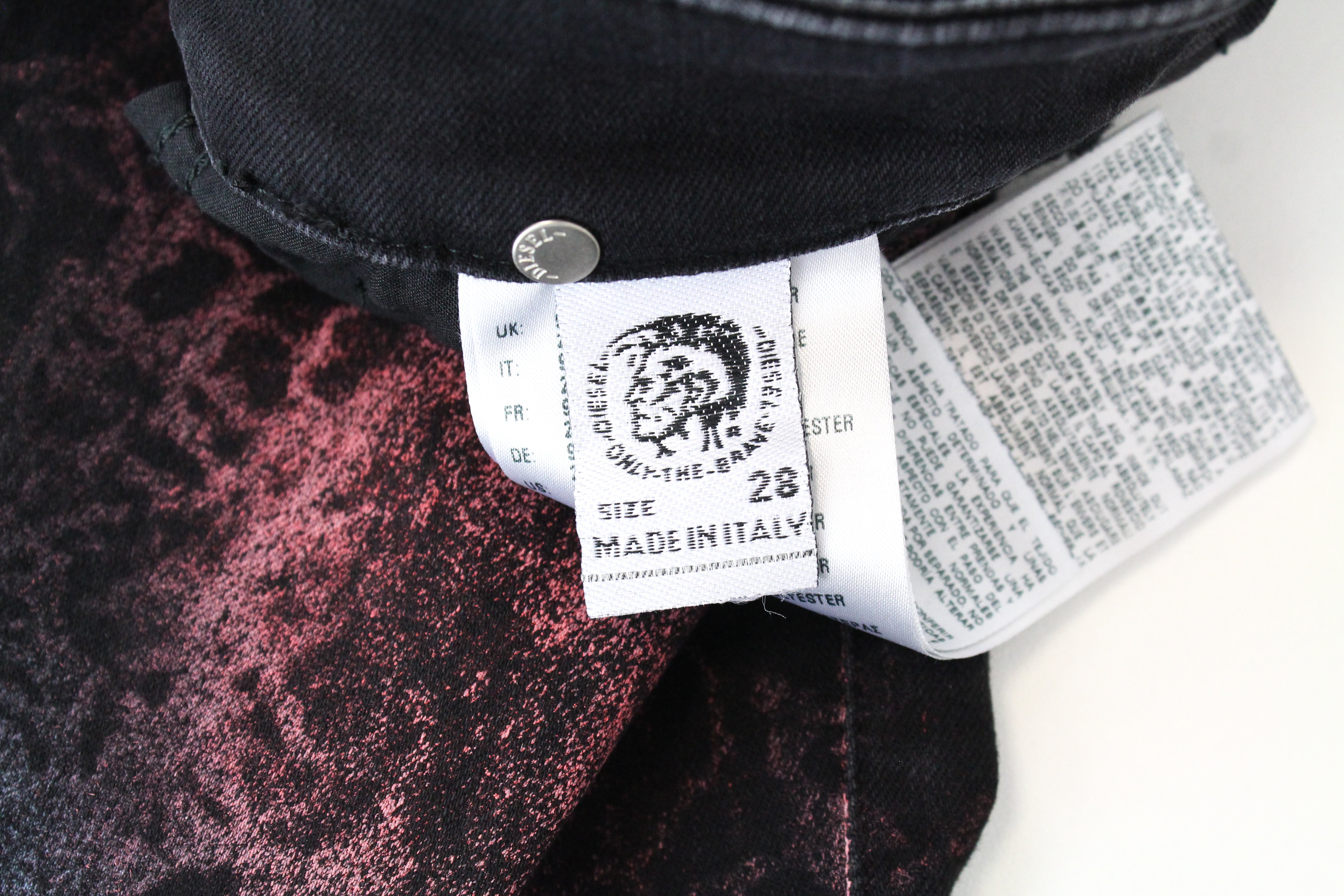 DIESEL Slandy-High-SX 069IY Women's Jeans W28/L32 Skinny Navy Washed Stretch