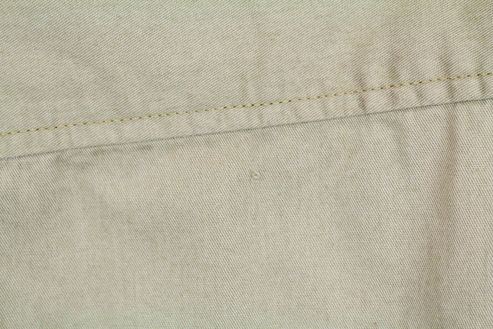 LEE Men's Shirt M Khaki Green Cotton LS Buttoned Pocketed Shirt