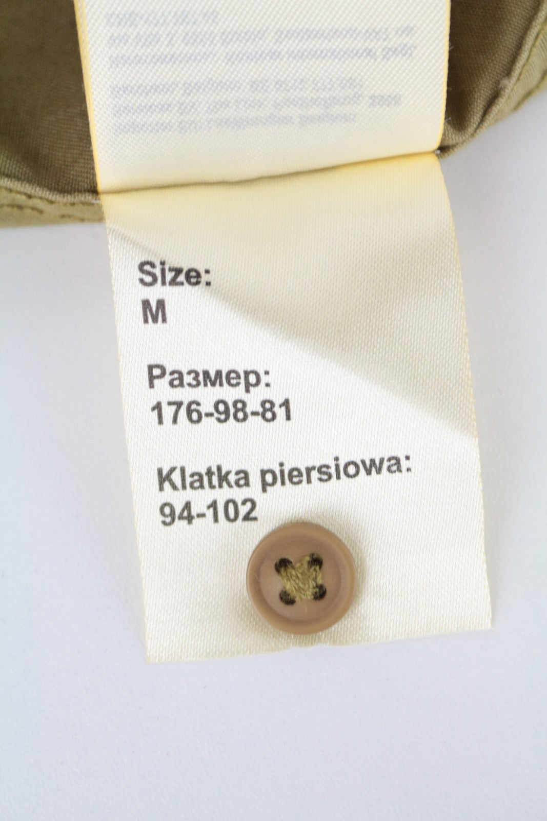 LEE Men's Shirt M Khaki Green Cotton LS Buttoned Pocketed Shirt