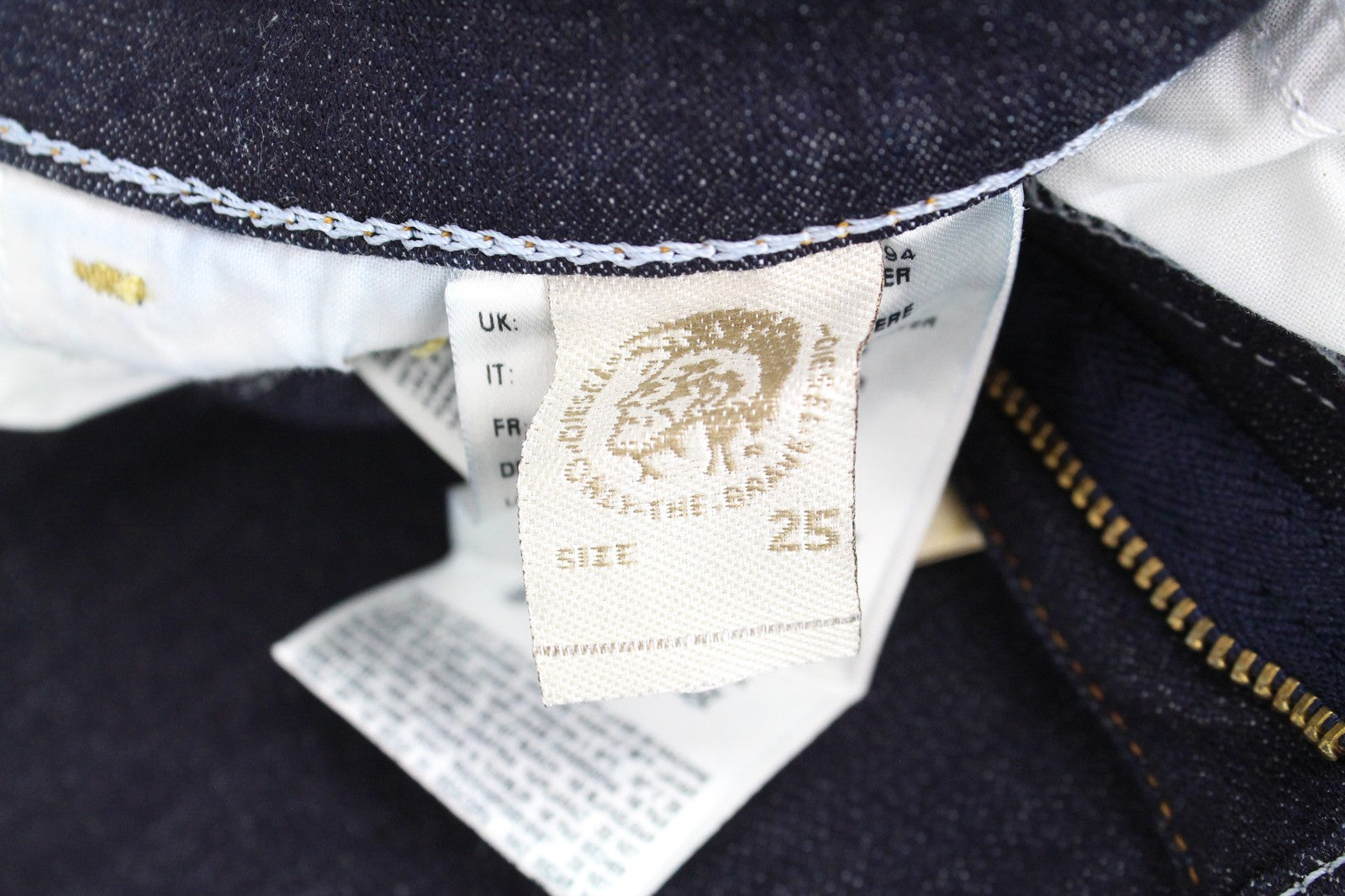 DIESEL Skinzee 0813C Women's Jeans W25/L32 Super Skinny Fit Blue Stretch