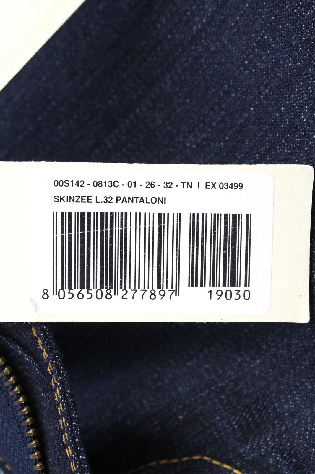 DIESEL Skinzee 0813C Women's Jeans W26/L32 Super Skinny Blue Denim Stretch